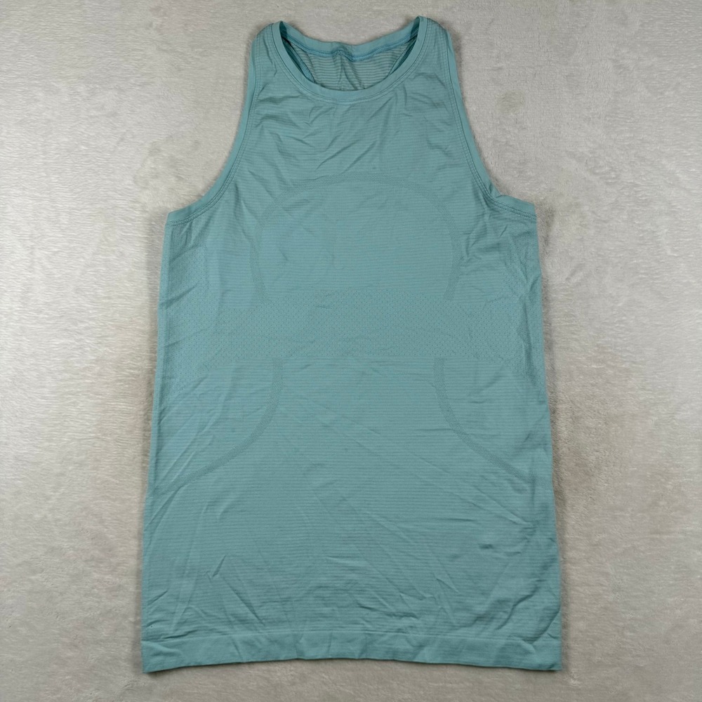 Lululemon Swiftly Tech‎ Racerback Tank Top 2.0 Teal Blue Size 6 Athletic Running